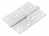 дверные петли msd 100x70x2.5 w l, петля стальная левая, цвет - белый