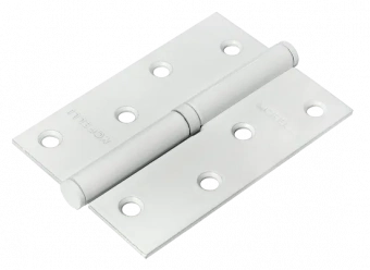 дверные петли msd 100x70x2.5 w l, петля стальная левая, цвет - белый