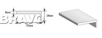 аксессуары наличник "т" тип-0 2150*70*8