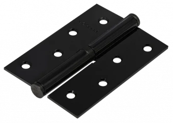дверные петли msd 100x70x2.5 bl l, петля стальная левая, цвет - черный